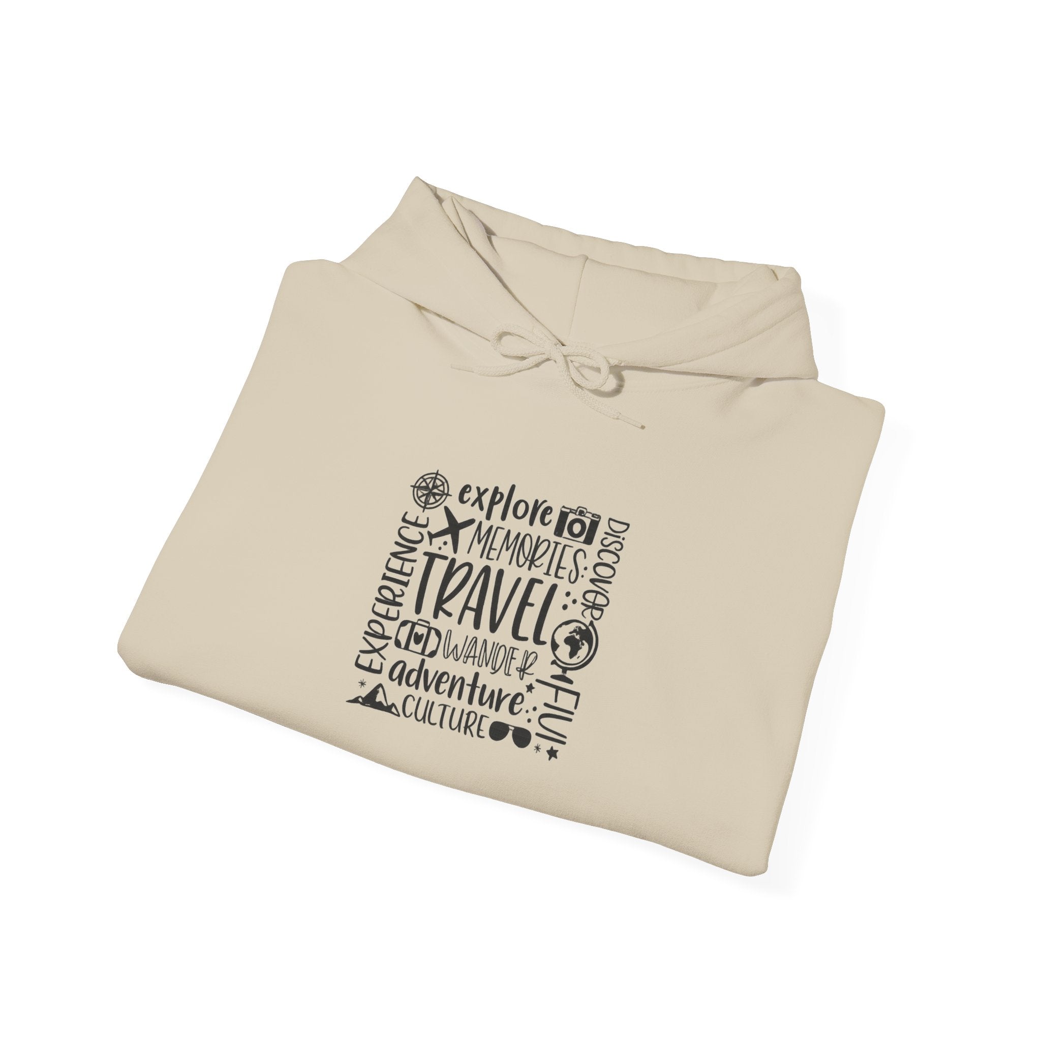 Travel Adventure Hoodie — Explore Memories Travel Quote Pullover