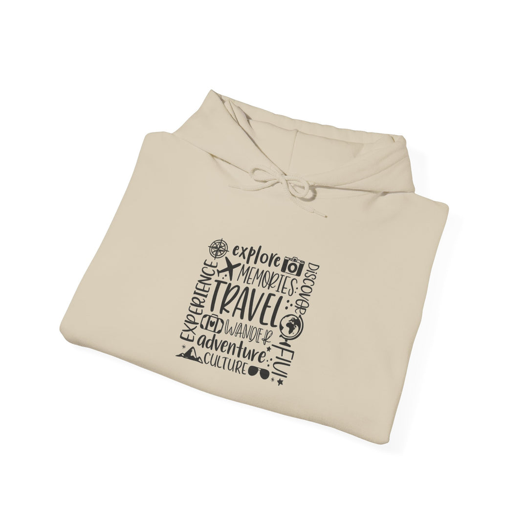 Travel Adventure Hoodie — Explore Memories Travel Quote Pullover