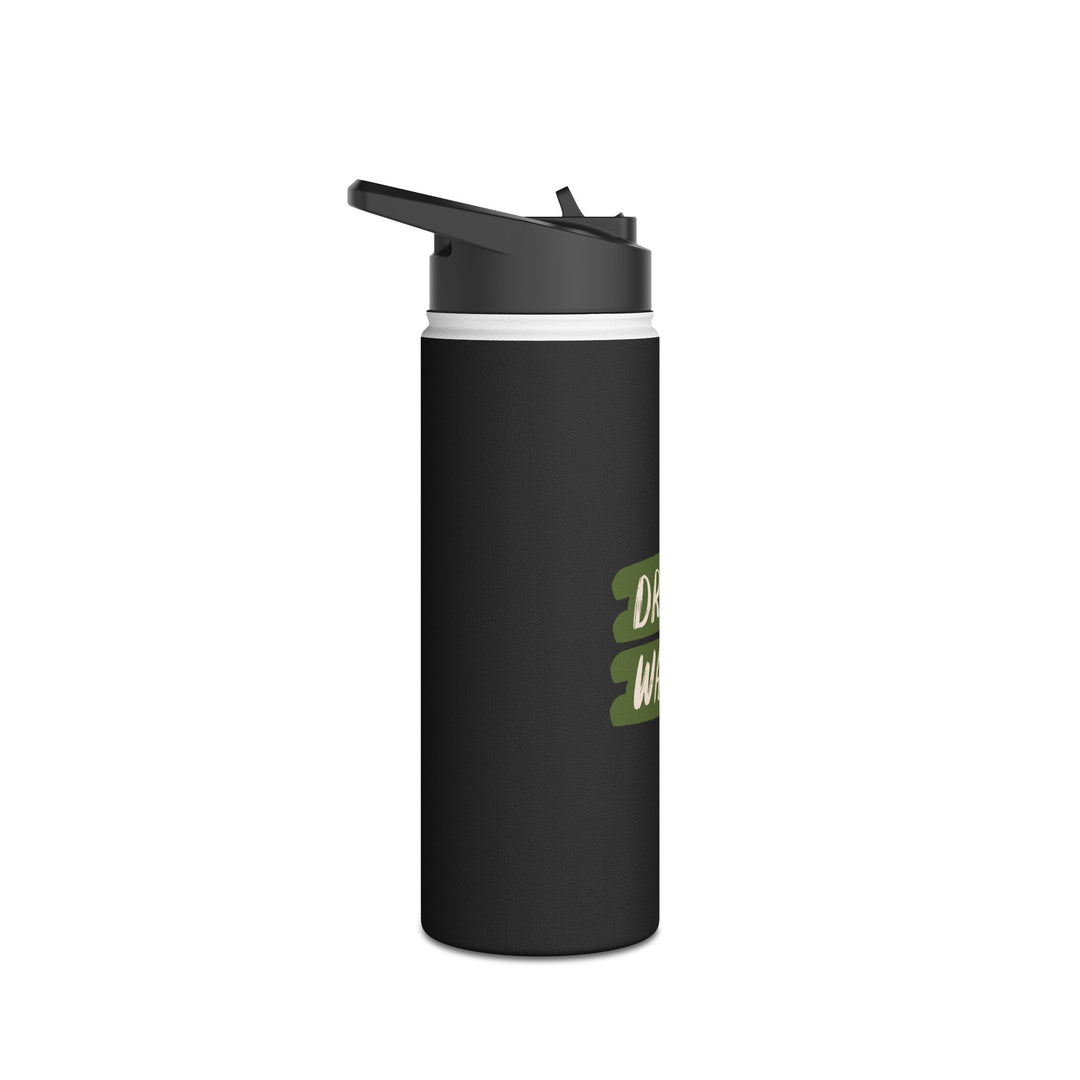 Stainless Steel Water Bottle - 'Drink Water'