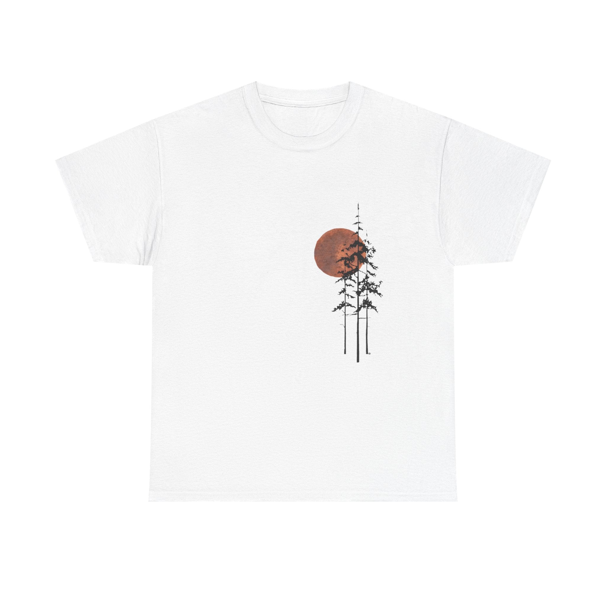 T-Shirt — Minimal Sunset Pines Graphic Tee