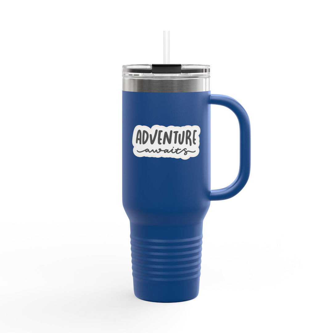 Insulated Travel Mug - 'Adventure Awaits' - 40oz Adventure Gear for On-the-Go Enthusiasts