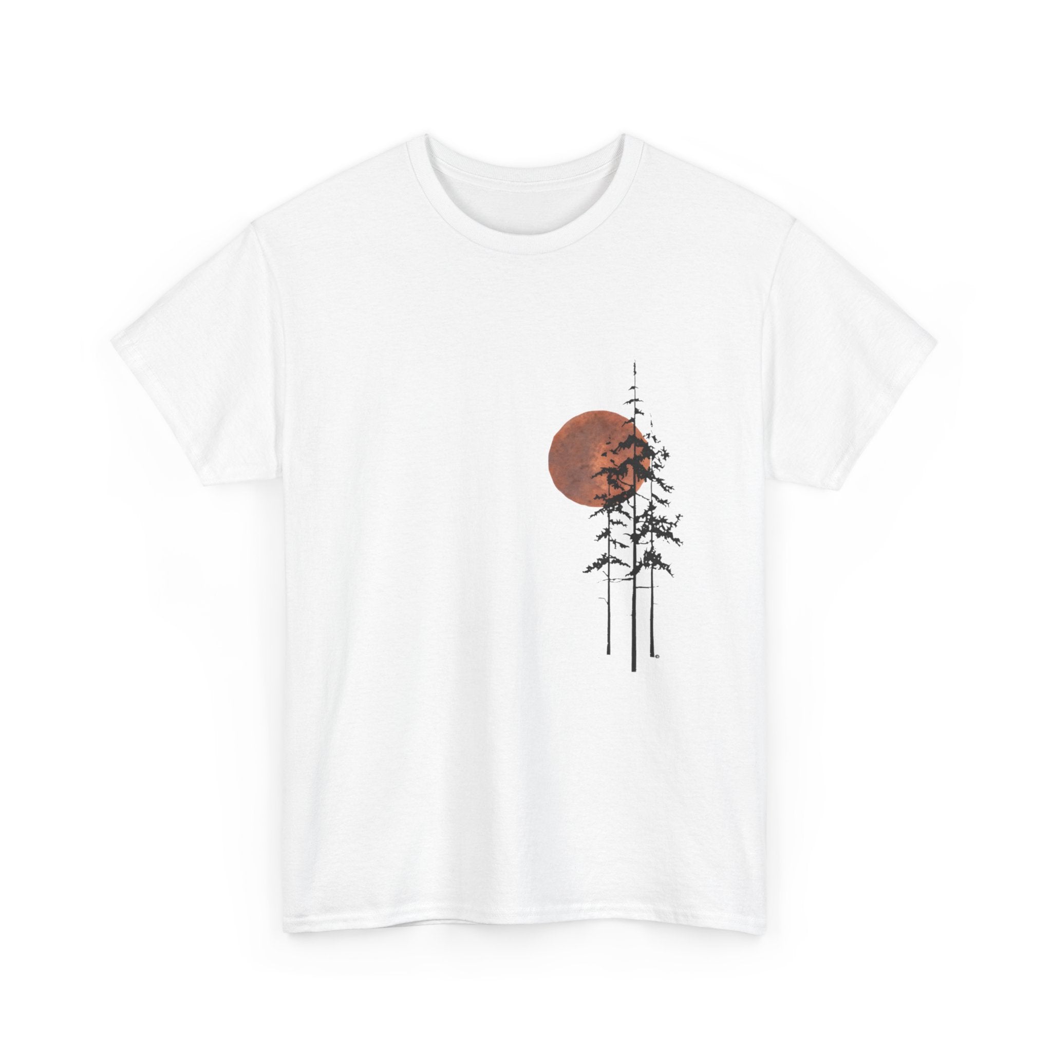 T-Shirt — Minimal Sunset Pines Graphic Tee