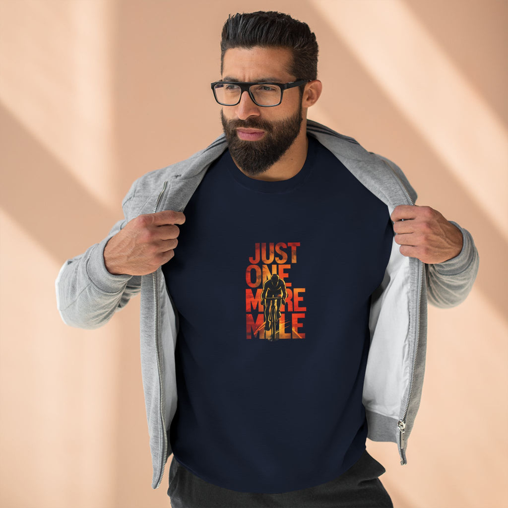 Just One More Mile Sweatshirt — Motivational Running Crewneck