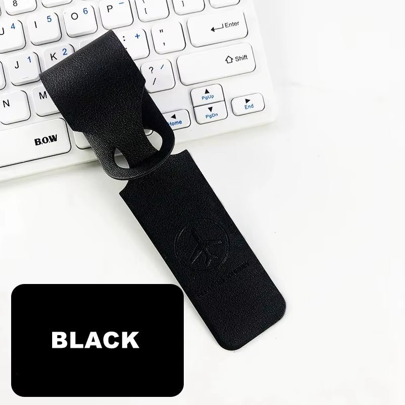 PU Leather Luggage Tag ID Holder Travel Label Accessory