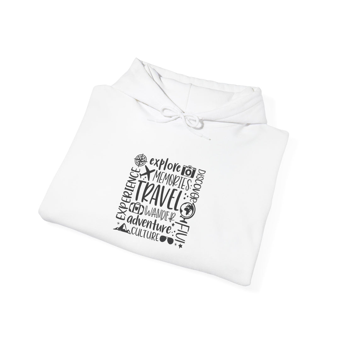 Travel Adventure Hoodie — Explore Memories Travel Quote Pullover