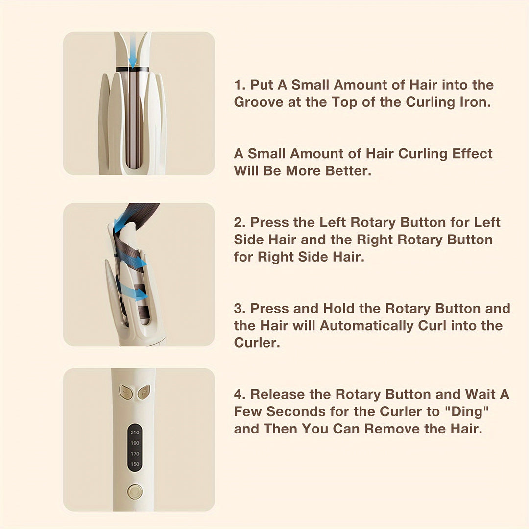 Automatic Hair Curler 28mm Barrel with 4 Modes