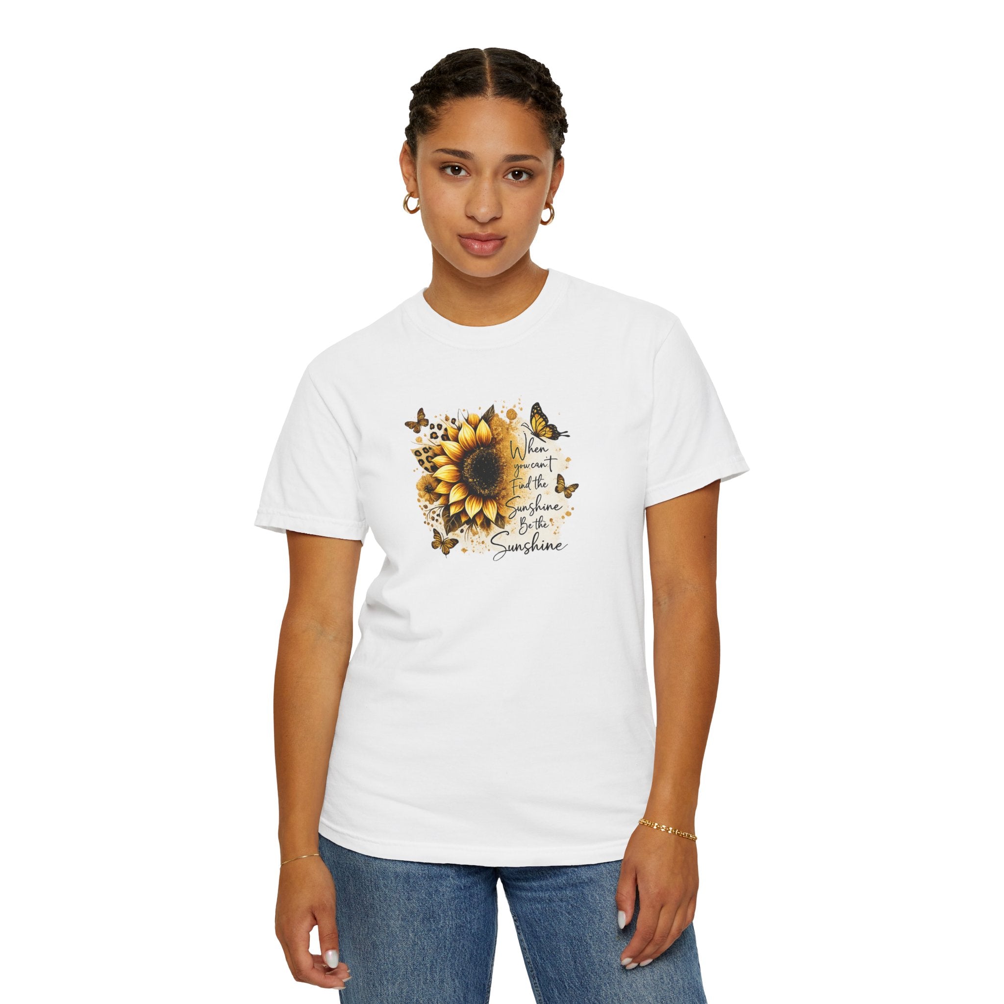 Sunflower & Butterflies T-Shirt — You Are My Sunshine Graphic Tee