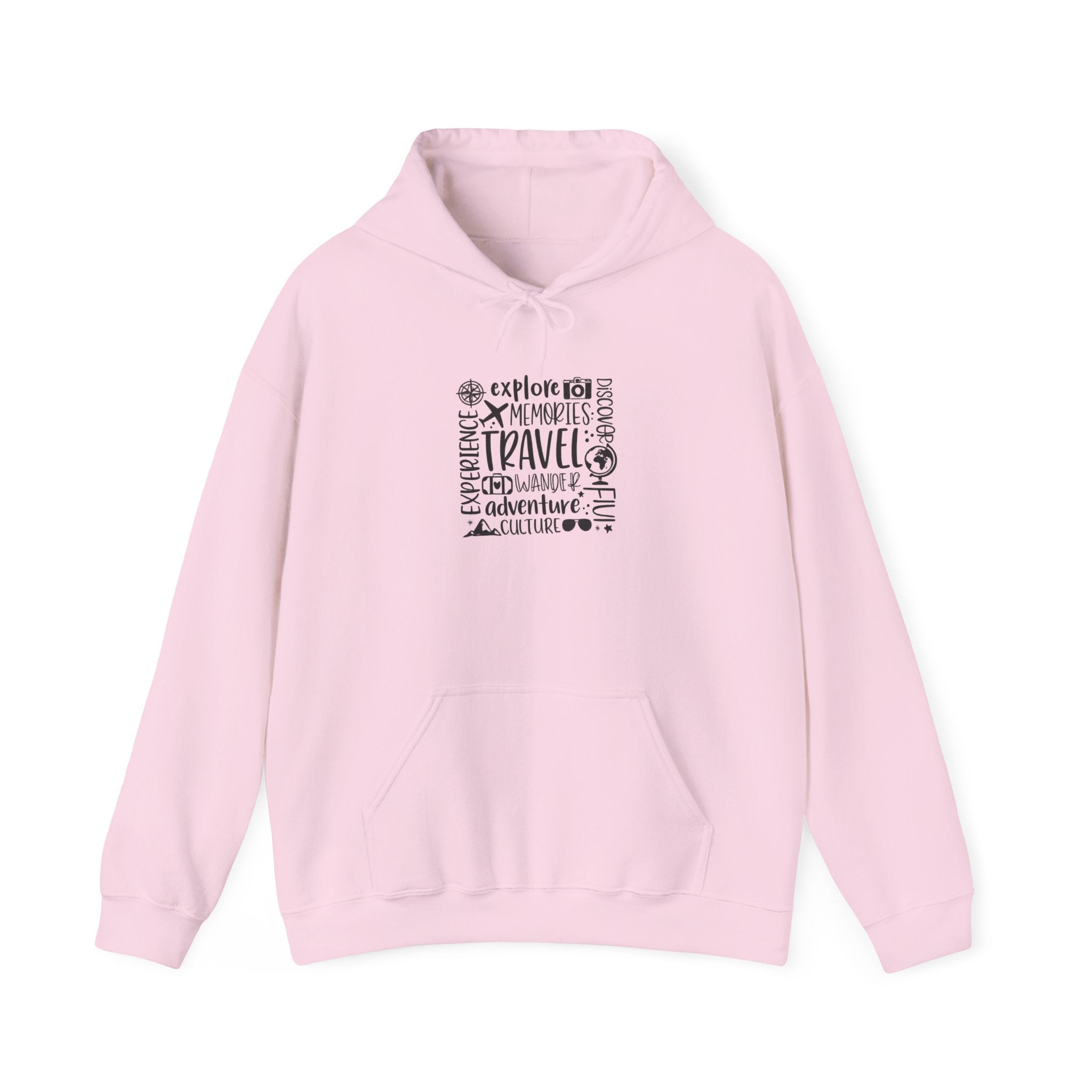 Travel Adventure Hoodie — Explore Memories Travel Quote Pullover