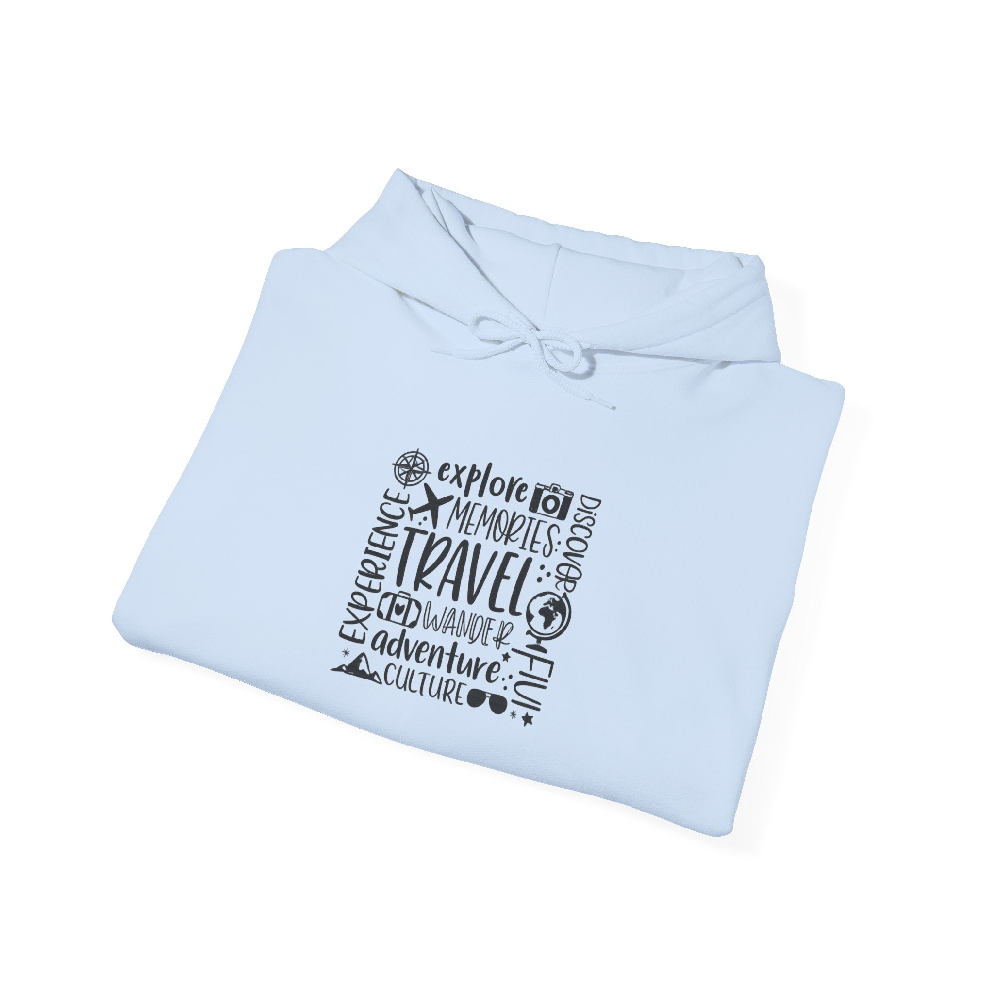 Travel Adventure Hoodie — Explore Memories Travel Quote Pullover