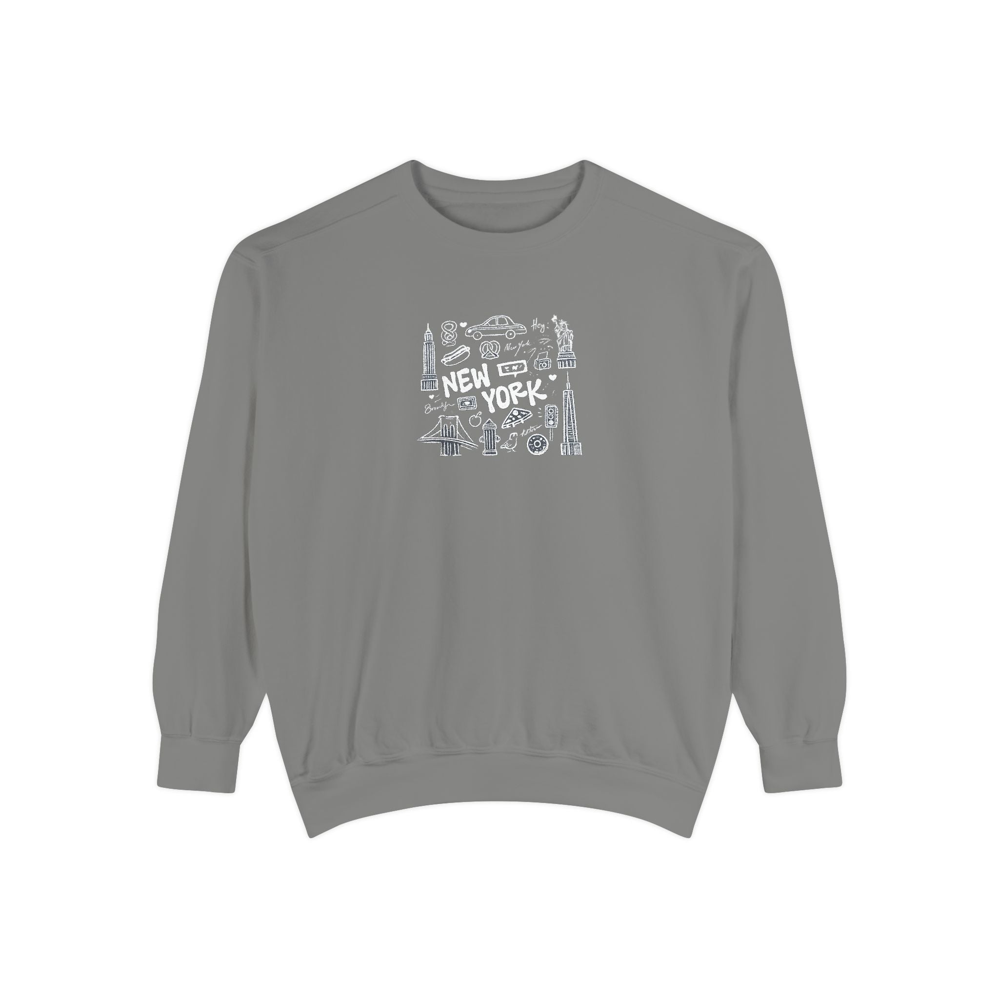 Paris Landmark Crewneck Sweatshirt — Vintage Sketch Eiffel Tower Design