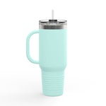 Load image into Gallery viewer, Insulated Travel Mug - Life is a Journey&#39; - 40oz Perfect for Adventurers and Coffee Lovers
