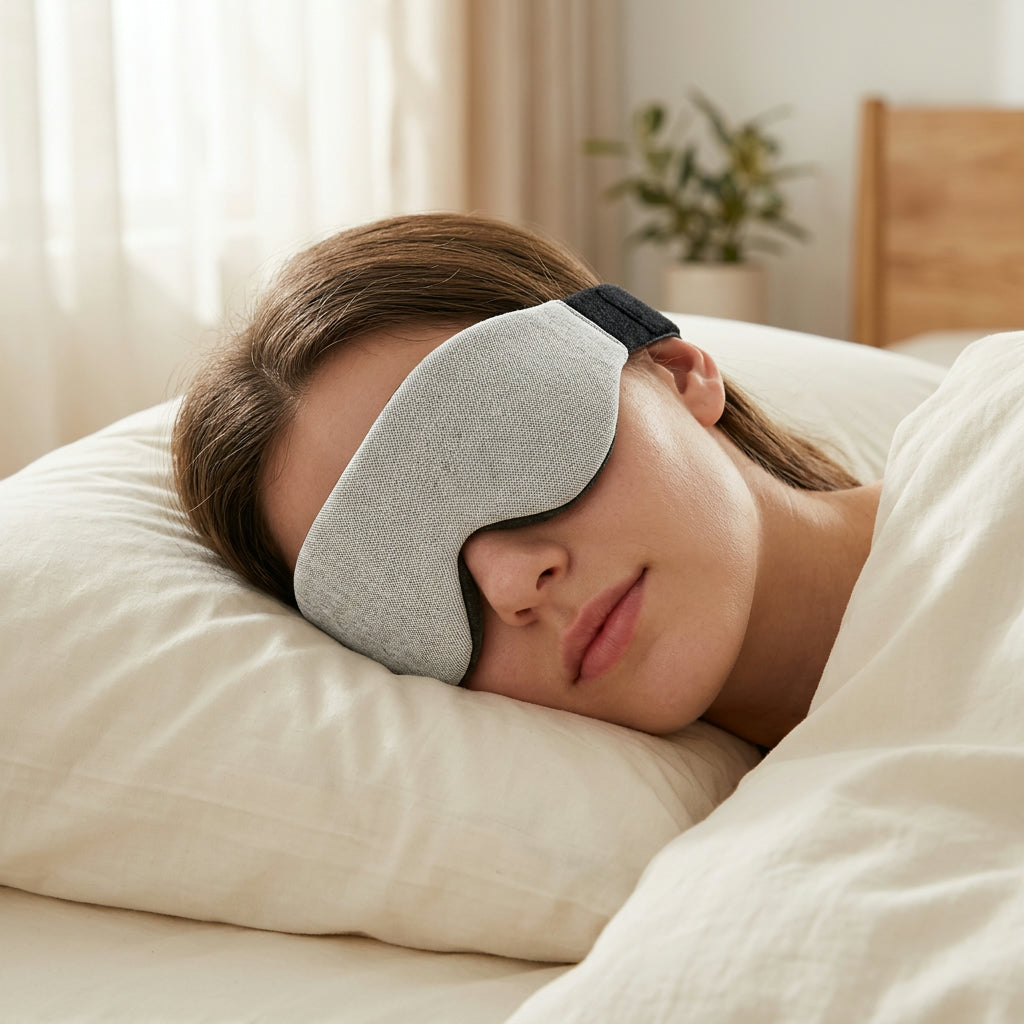 3D Sleep Mask Light-Blocking Comfort Fit Adjustable Strap