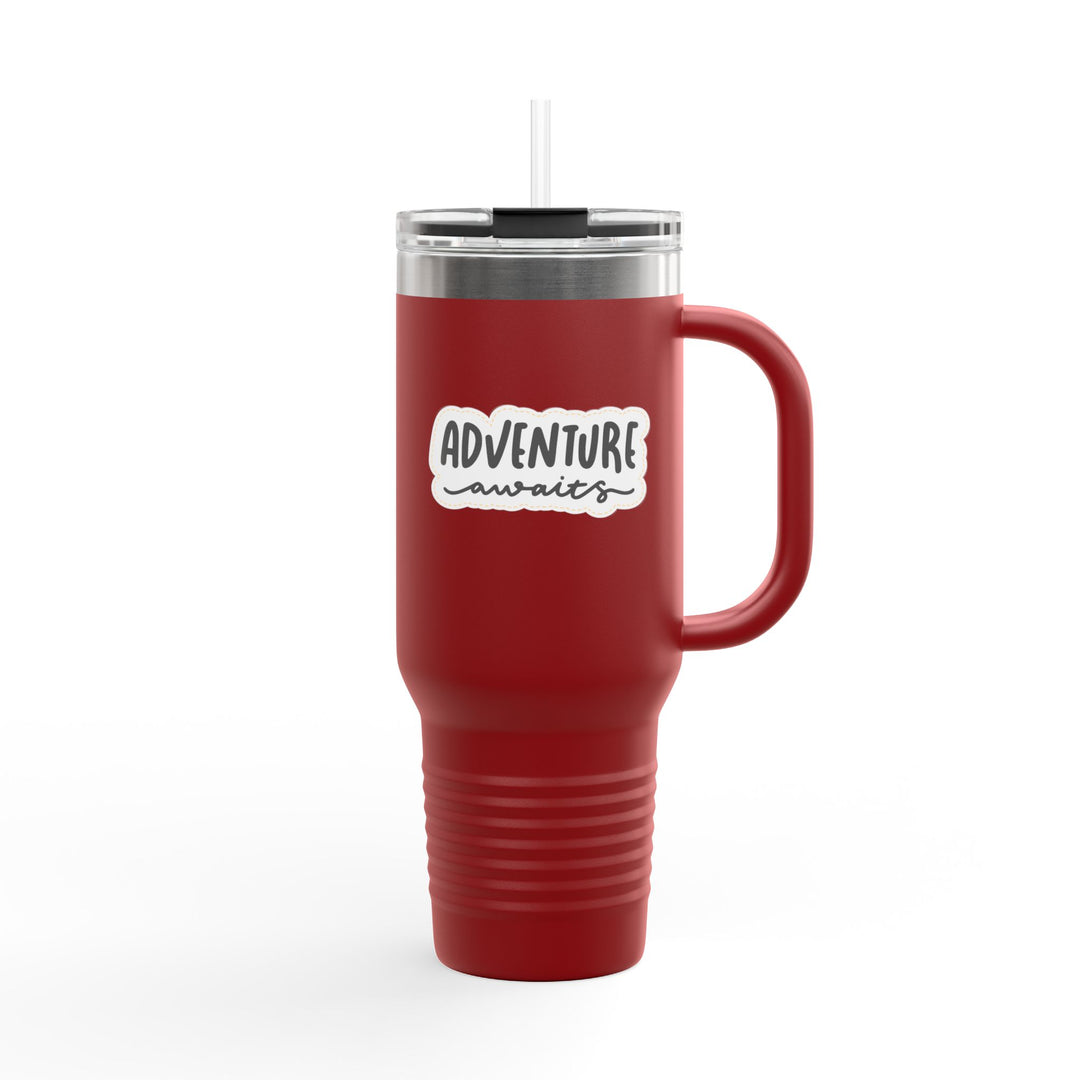 Insulated Travel Mug - 'Adventure Awaits' - 40oz Adventure Gear for On-the-Go Enthusiasts