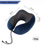 Load image into Gallery viewer, Memory Foam Travel Pillow - BonVoyage
