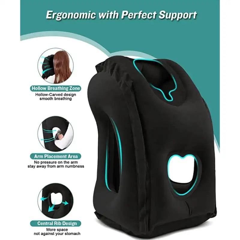 Inflatable Headrest Travel Pillow - BonVoyage