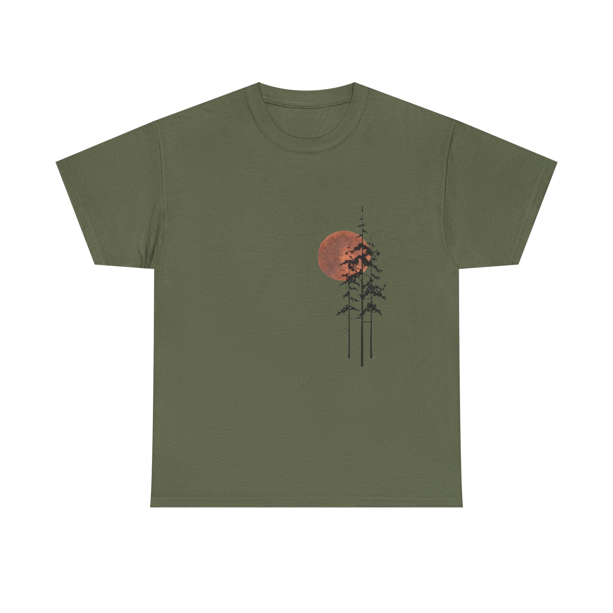 T-Shirt — Minimal Sunset Pines Graphic Tee