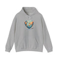 Adventure Heart Hoodie – World Map Heart Graphic Hoodie
