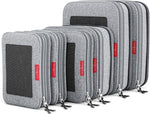 Load image into Gallery viewer, Double Zipper Compression Packing Cubes for Travel Organizers (6-Pack) - BonVoyage
