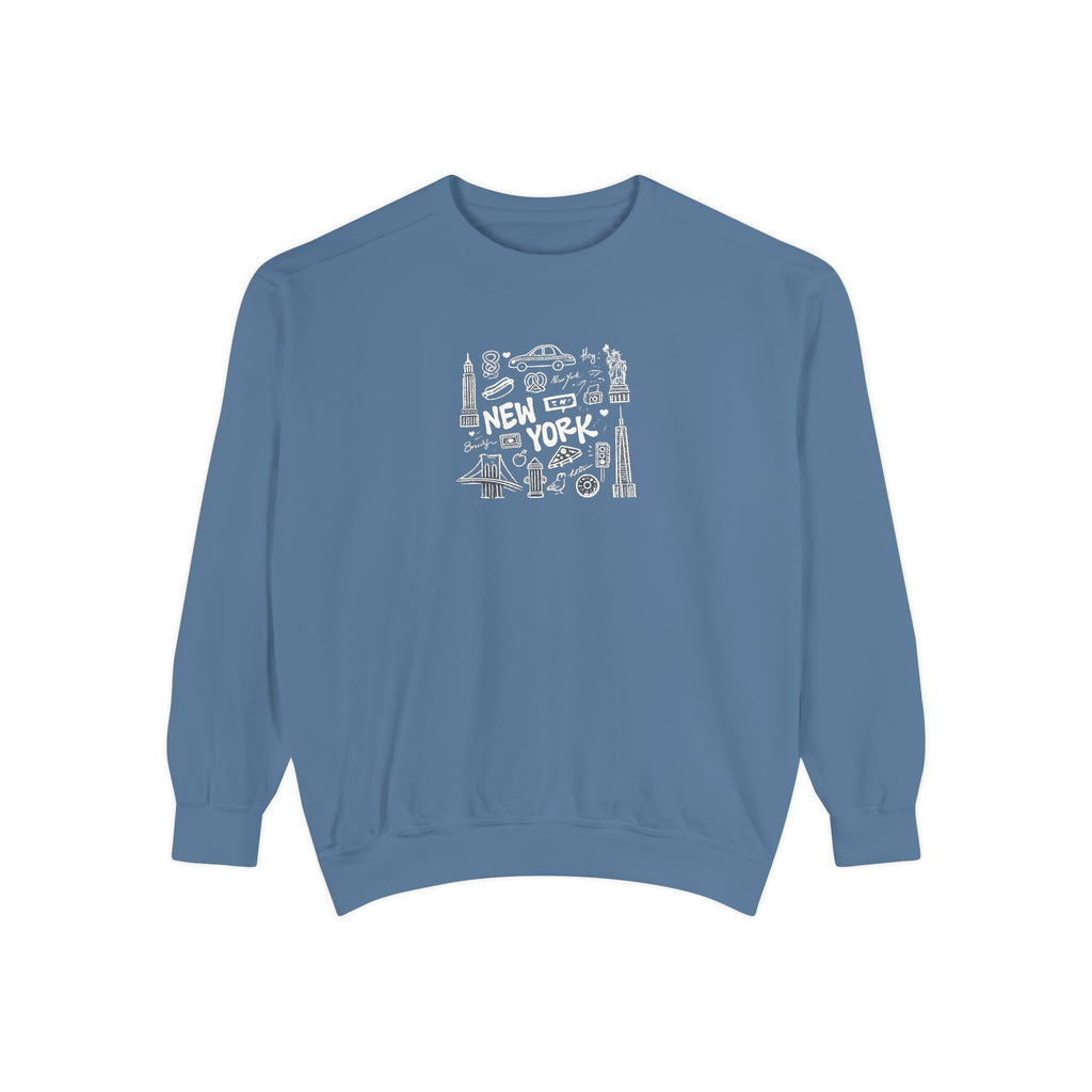 Paris Landmark Crewneck Sweatshirt — Vintage Sketch Eiffel Tower Design