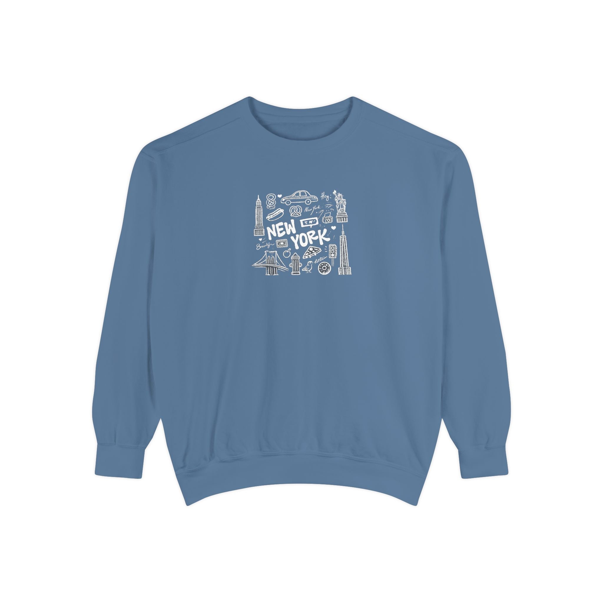 Paris Landmark Crewneck Sweatshirt — Vintage Sketch Eiffel Tower Design
