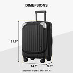 Load image into Gallery viewer, Luggage, Black, 20 Inch Casual and Business
