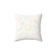 Faux Suede Beach Vibes Decorative Pillow - 