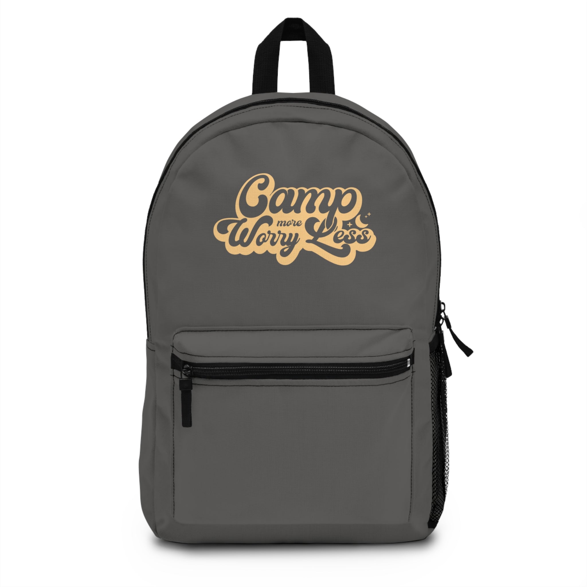Camp More Worry Less Backpack - Stylish and Functional for Adventures