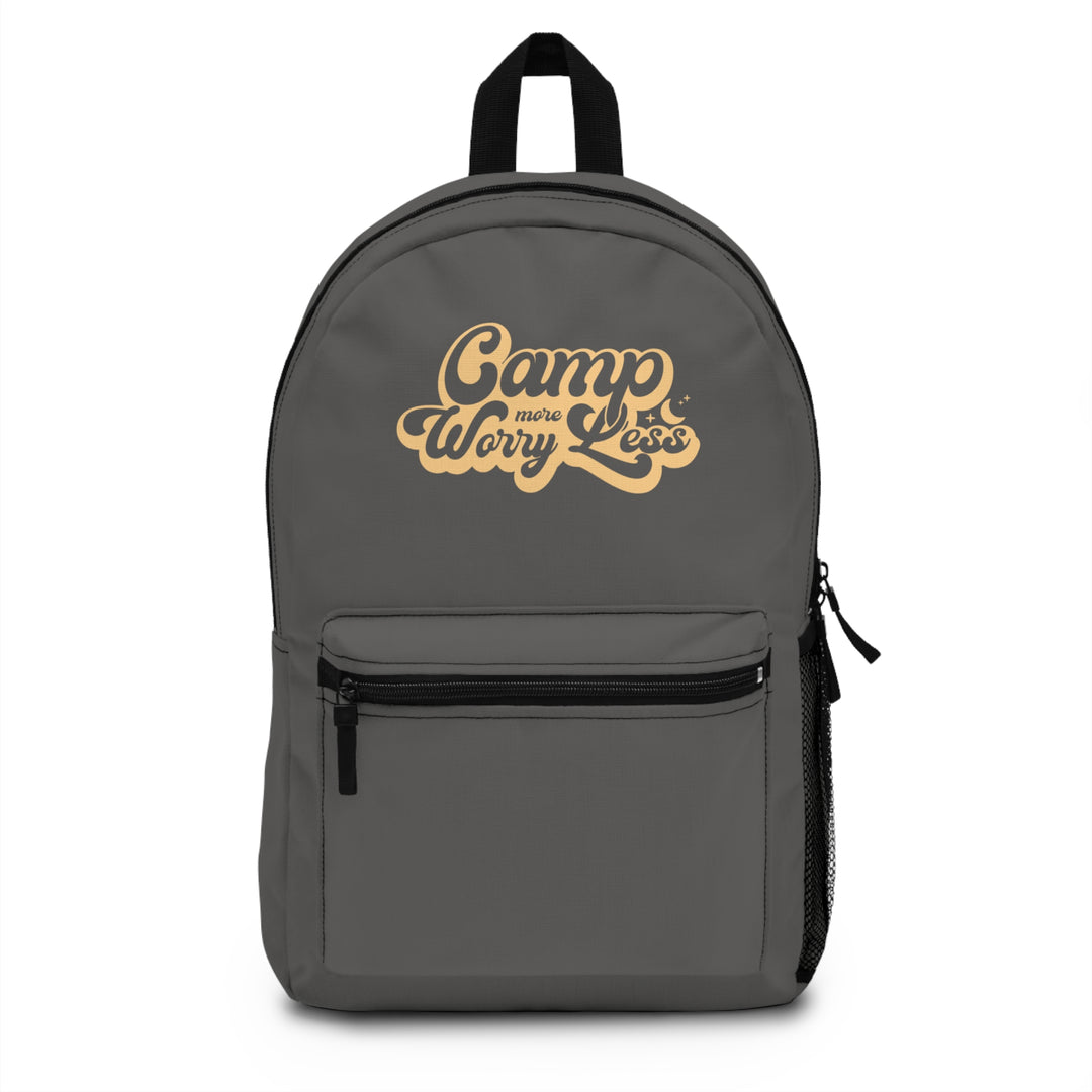 Camp More Worry Less Backpack - Stylish and Functional for Adventures