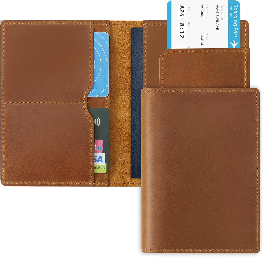 Leather Passport Holder, Passport Travel Wallet