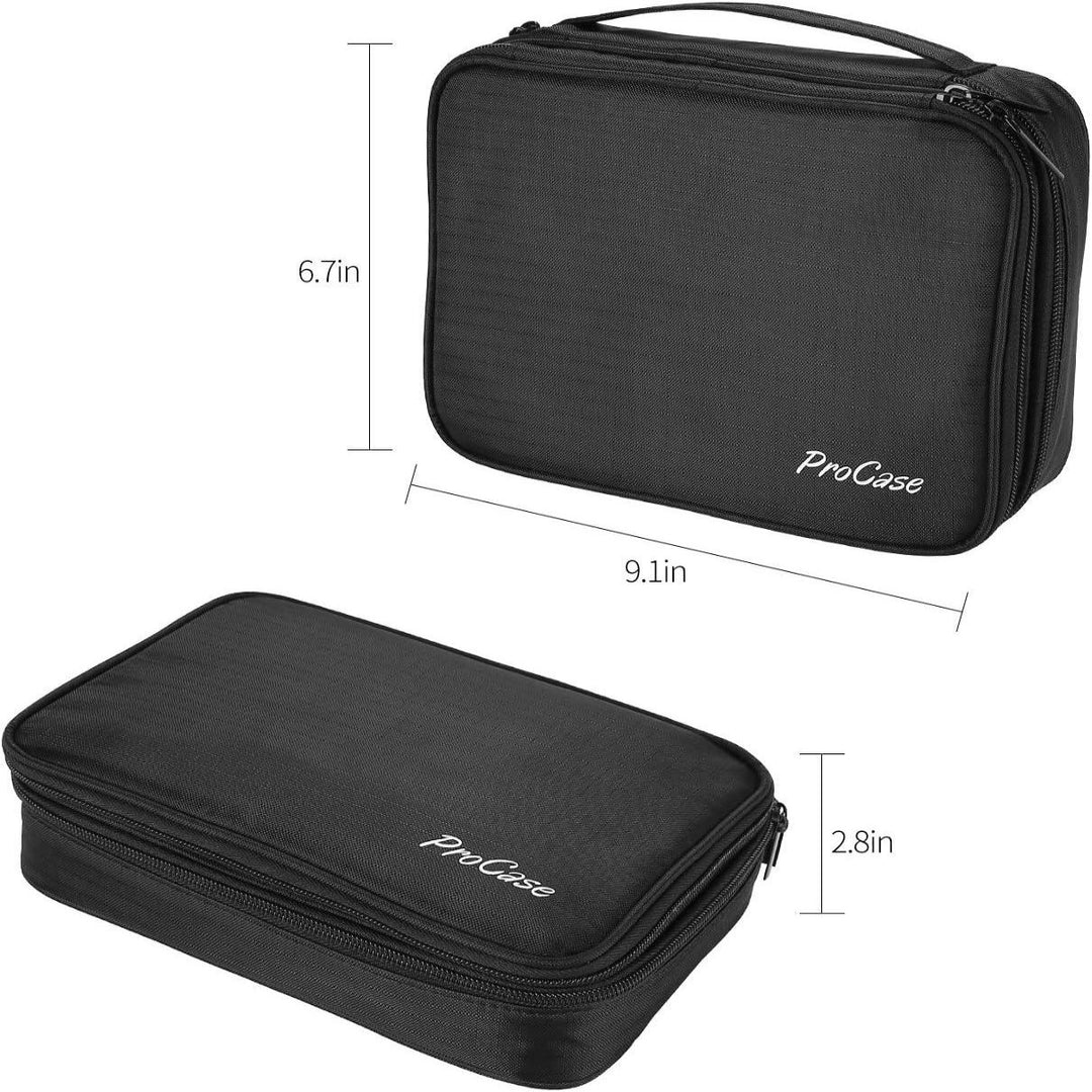 Travel Jewelry Case Organizer Bag, Soft Padded Double Layer - BonVoyage