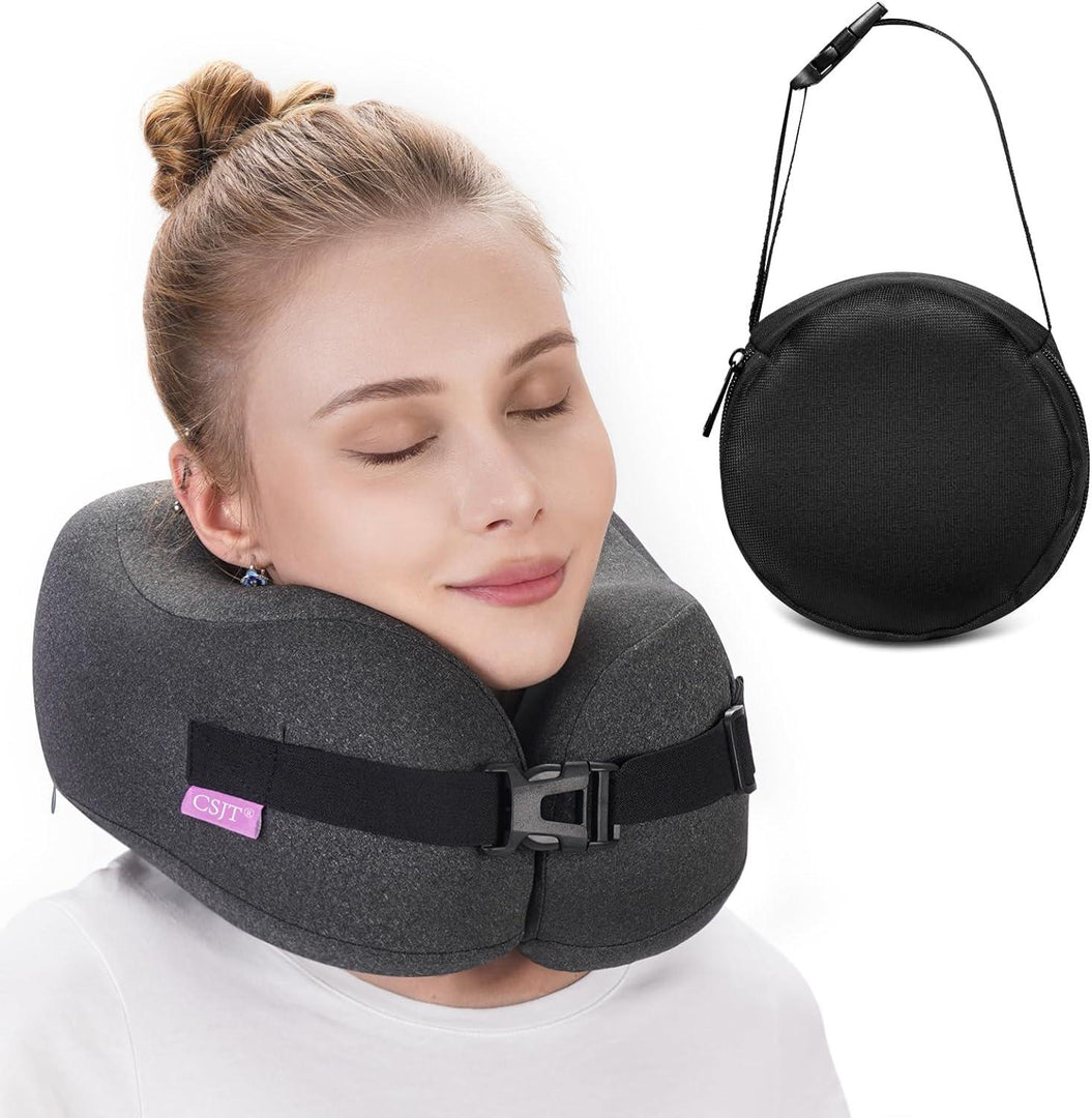 Travel Neck Pillow Compressed Memory Foam - BonVoyage