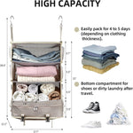 Load image into Gallery viewer, Hanging Packing Cube for Travel, Portable Shelves Organizer Bag - BonVoyage
