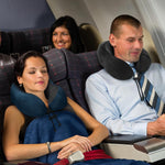 Load image into Gallery viewer, Memory Foam Travel Pillow and Blanket Set for Comfortable Journeys - BonVoyage
