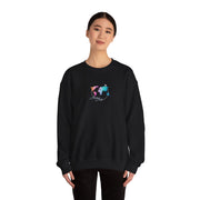 World Map Crewneck Sweatshirt – Colorful Watercolor Globe 
