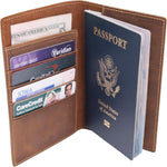 Load image into Gallery viewer, Leather Travel Wallet with Passport Holder
