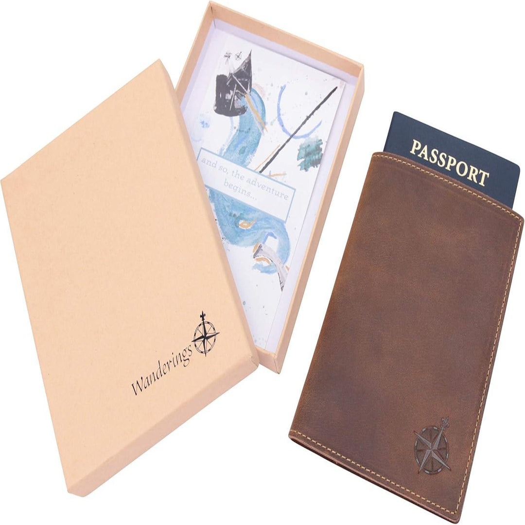 Leather Travel Wallet with Passport Holder