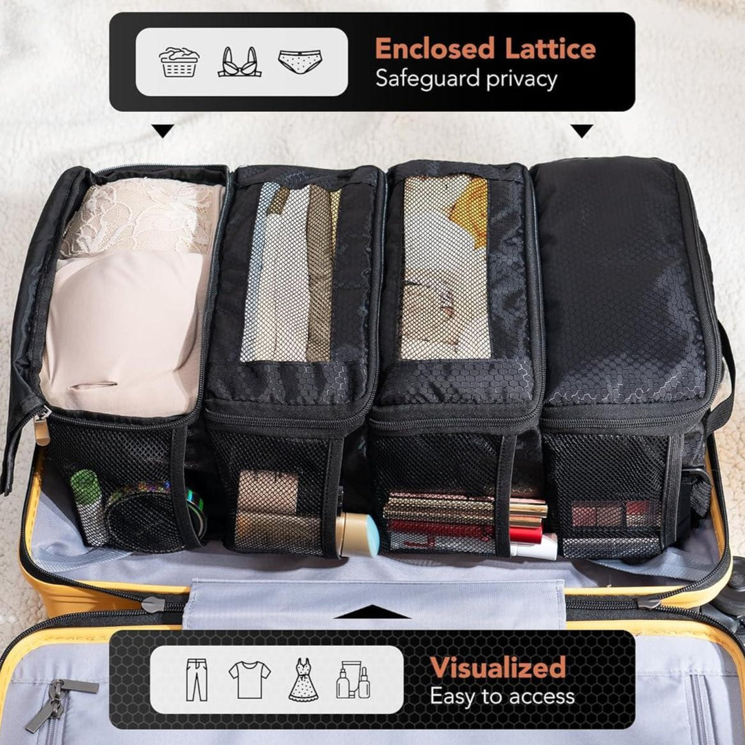 Suitcase Organizer, Travel Luggage Organizer Hanging Shelves Packing Cube - BonVoyage