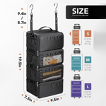 Load image into Gallery viewer, Suitcase Organizer, Travel Luggage Organizer Hanging Shelves Packing Cube
