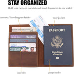 Load image into Gallery viewer, Leather Travel Wallet with Passport Holder
