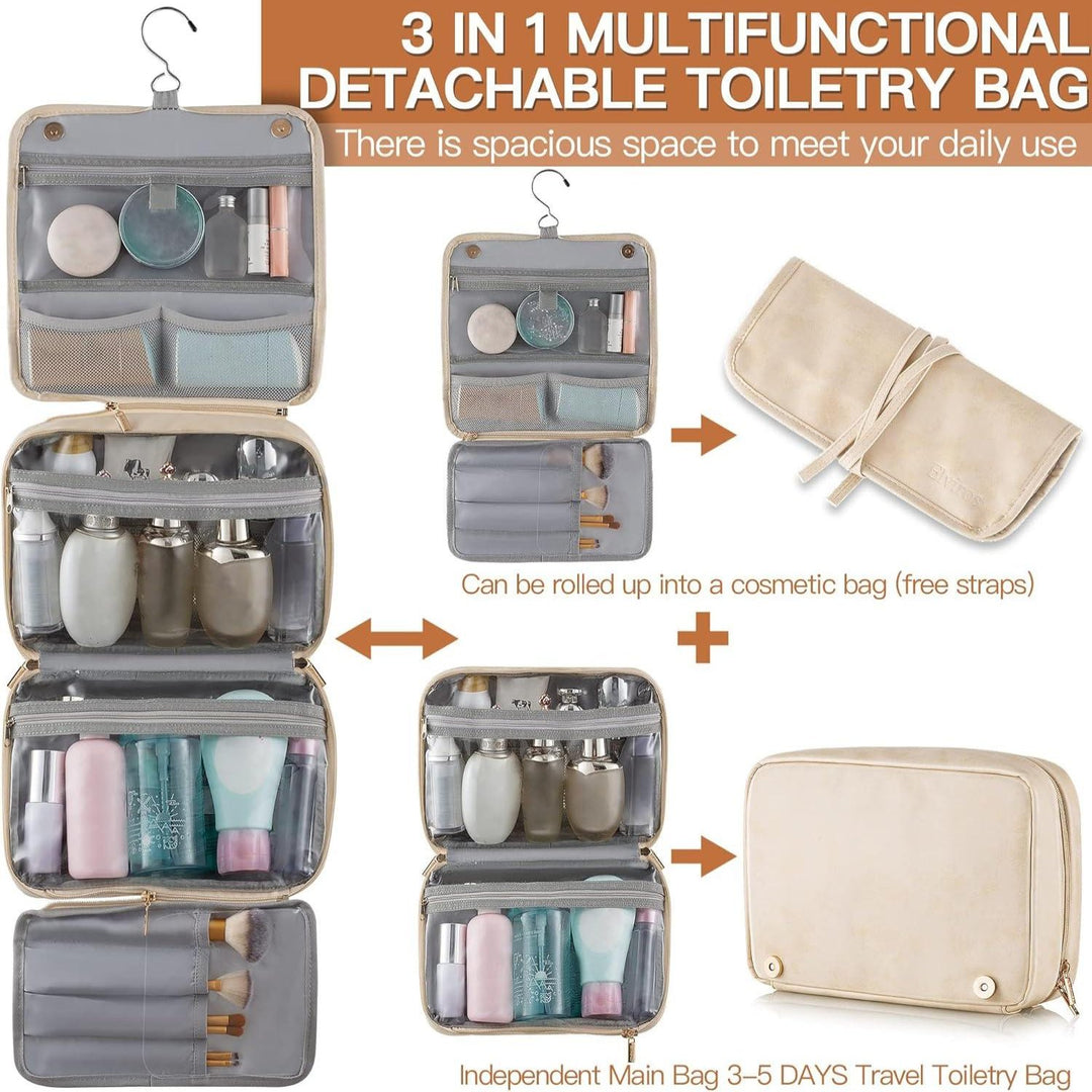 Toiletry Bag Hanging Travel Organizer 3 in 1 Multifunctional - BonVoyage