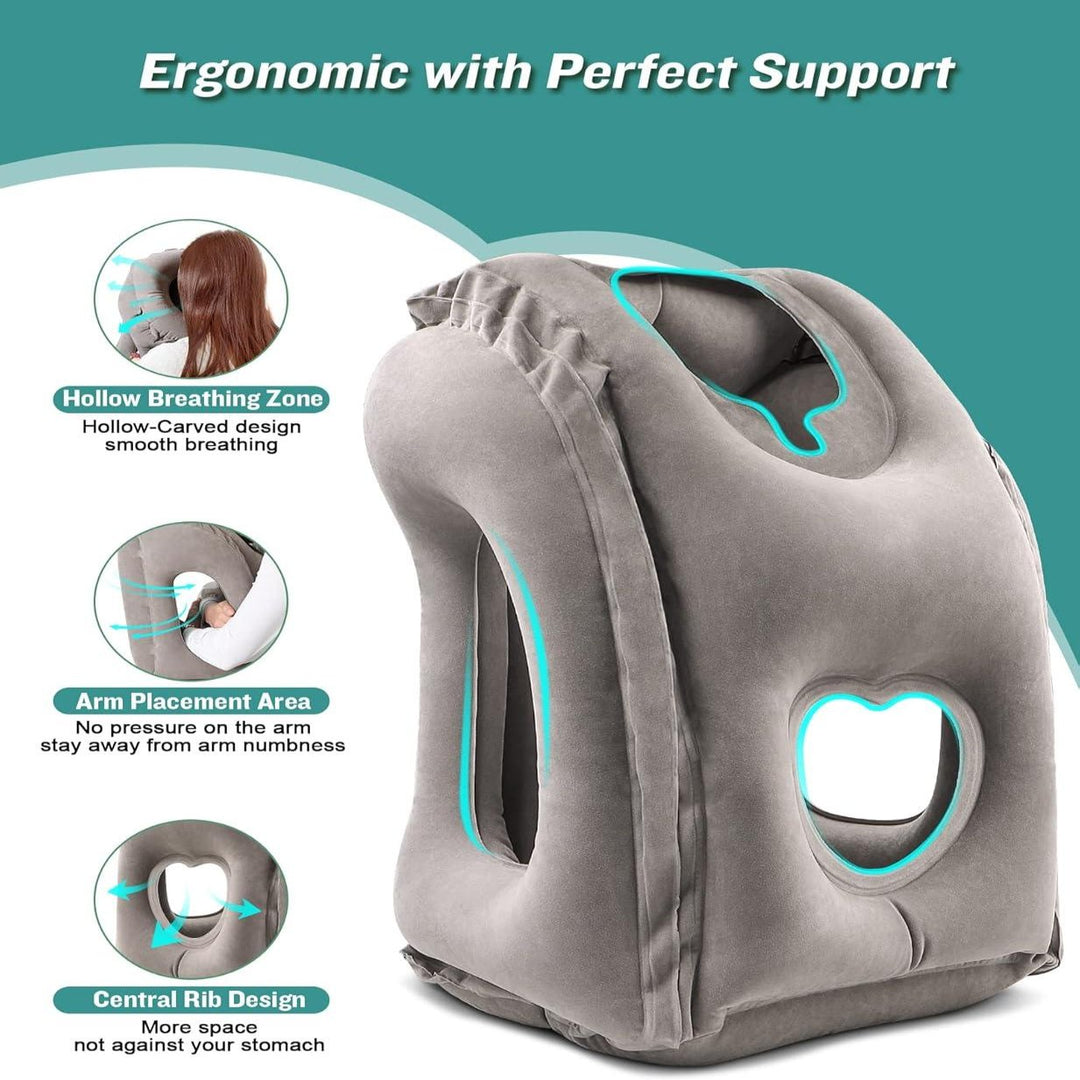 Inflatable Travel Pillow, Airplane Neck Pillow - BonVoyage