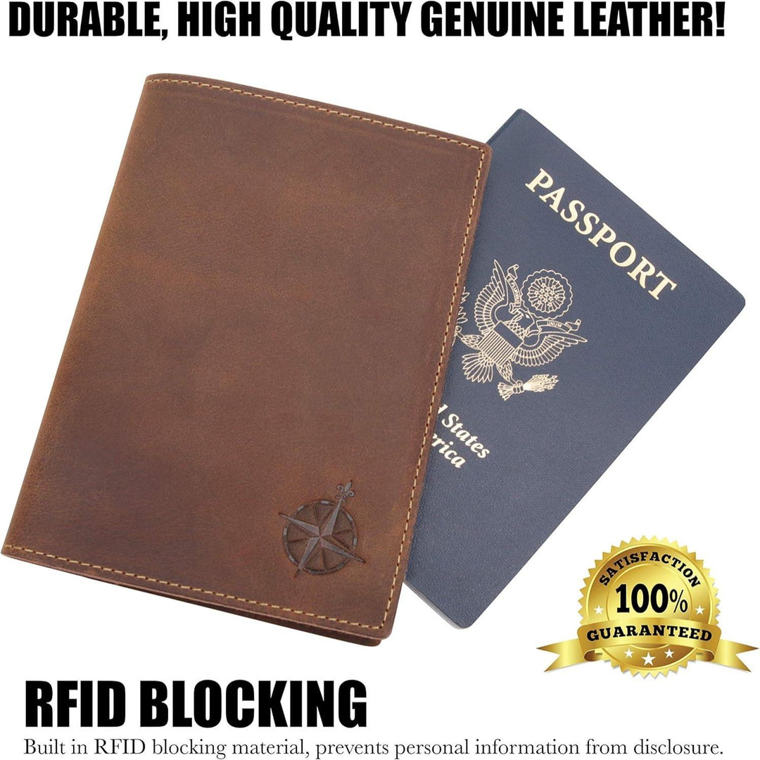 Leather Travel Wallet with Passport Holder