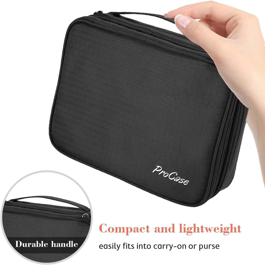 Travel Jewelry Case Organizer Bag, Soft Padded Double Layer - BonVoyage