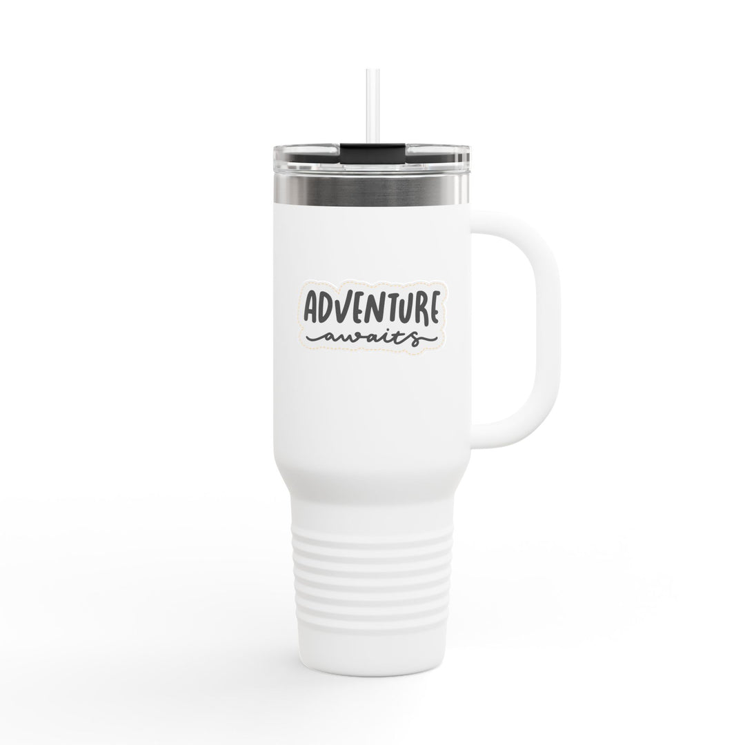 Insulated Travel Mug - 'Adventure Awaits' - 40oz Adventure Gear for On-the-Go Enthusiasts