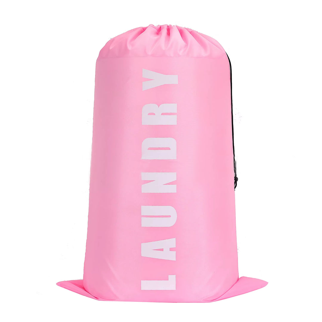 Nylon Laundry Bag Travel Storage Pouch Machine Washable Dirty Clothes Organizer Folding Wash Drawstring Bag Bathroom Accessories