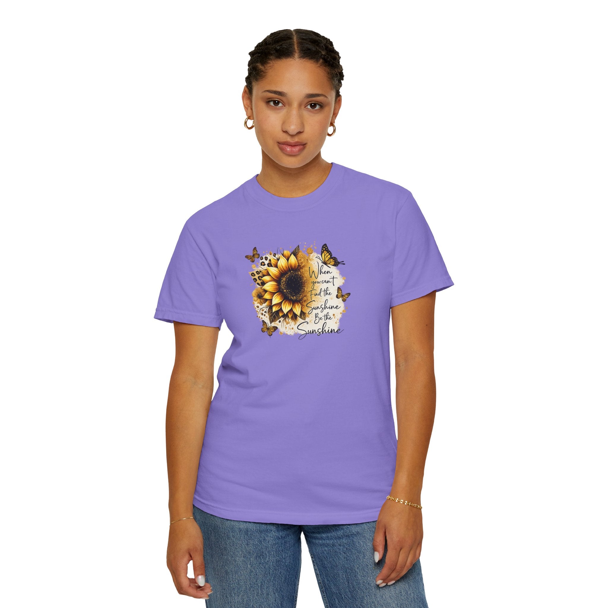 Sunflower & Butterflies T-Shirt — You Are My Sunshine Graphic Tee