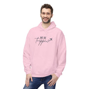 We Be Trippin' Hoodie - Travel Quote Pullover with Airplane Graphic