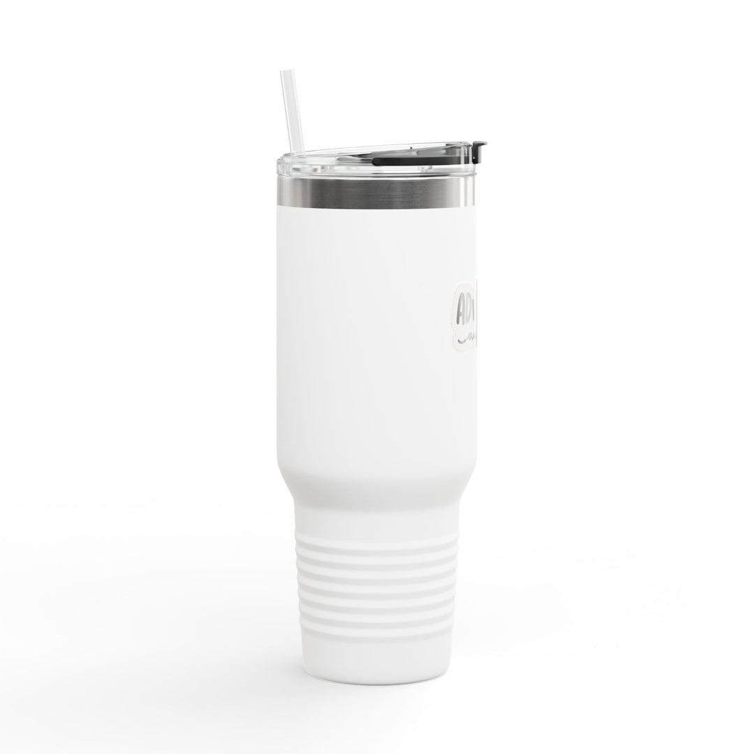 Insulated Travel Mug - 'Adventure Awaits' - 40oz Adventure Gear for On-the-Go Enthusiasts