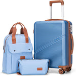 Load image into Gallery viewer, Carry on Suitcases with Wheels, Travel Suitcase Set - BonVoyage
