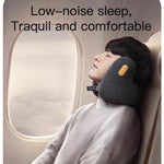 Load image into Gallery viewer, Travel Pillow Airplane with Noise Canceling Earmuffs, Memory Foam
